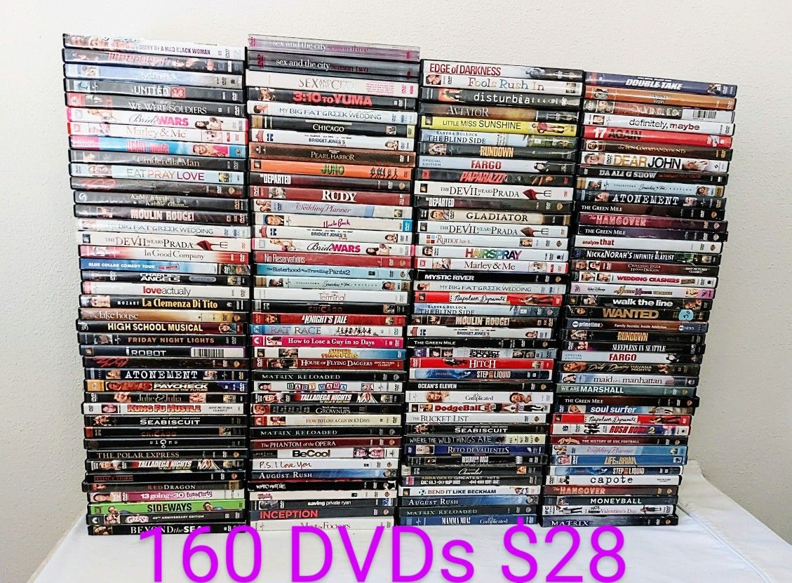 160 DVDs