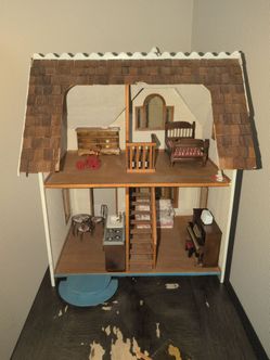 Wooden dollhouse
