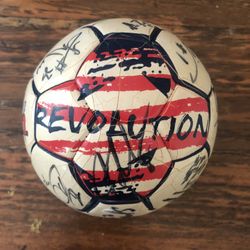 New England Revolution Autographed Soccer Ball For Trade 