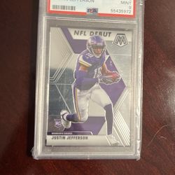 2020 PANINI MOSAIC JUSTIN JEFFERSON PSA 9 