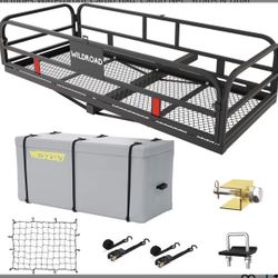 Wildroad Hitch Cargo Carrier 500LBS Capacity Vehicle Hitch Baskets 60" x 24" x 14"