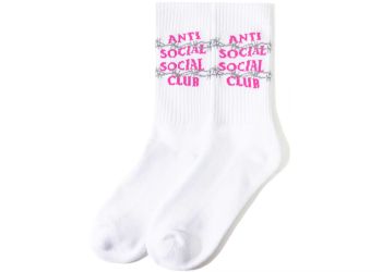 Anti Social Social Club Barbed Wire Socks Women's White