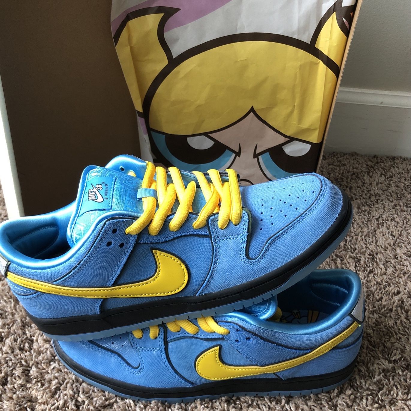 Nike SB Dunk Low Pro QS “Powerpuff Girls Bubbles ” Mens Size 8 DS 
