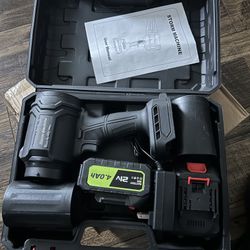 Cordless Leaf Blower, 21V Handheld Electric Leaf Blower with 2 x 4.0Ah Batteries 
