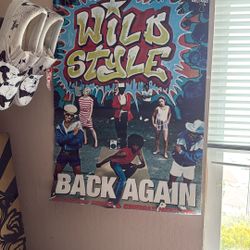 ORIGINAL WILD STYLE MOVIE POSTER- Pull Up My Paper And Size Of The Poster. Please See Photos For Addition This Will Be. 