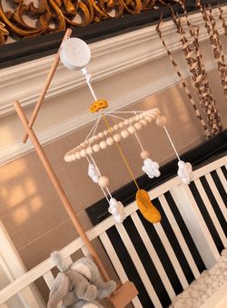 Handmade baby mobile