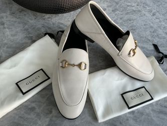 Woman’s Gucci White Loafers - NEW