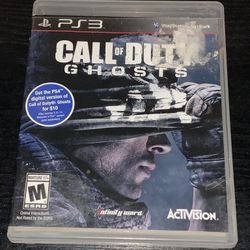 PlayStation 3 Video Games 🎮 Call Of Duty Ghost 👻 War Shooting Army