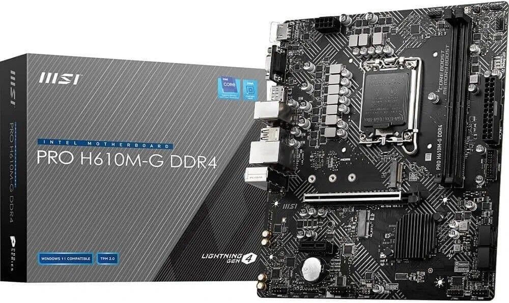MSI PRO  H610M-G DDR4  Intel Motherboard