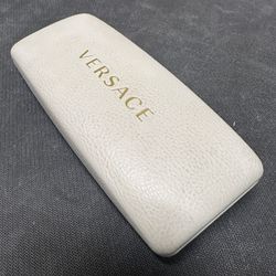 Versace White Hard Case for Eyeglasses Clamshell Sunglasses Italy