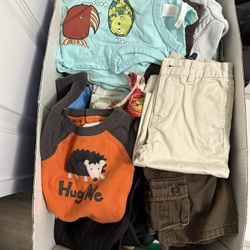 2 Big Boxes Of Baby Boy Cloths