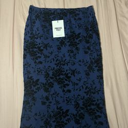 Navy Maxi Skirt