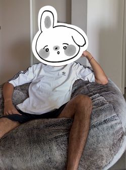 Gray puff (bean bag)