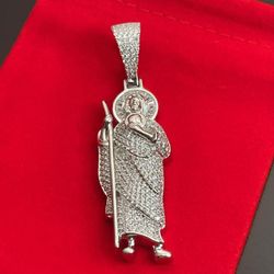 saint jude silver 925 pendant 