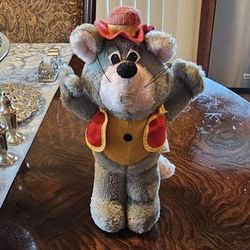Vintage Chuck E Cheese 14" Pizza Time Theater 1970s Plush / Plushie / Collectible / Memorabilia / Collector / Retro / HTF / Man Cave / Showbiz 