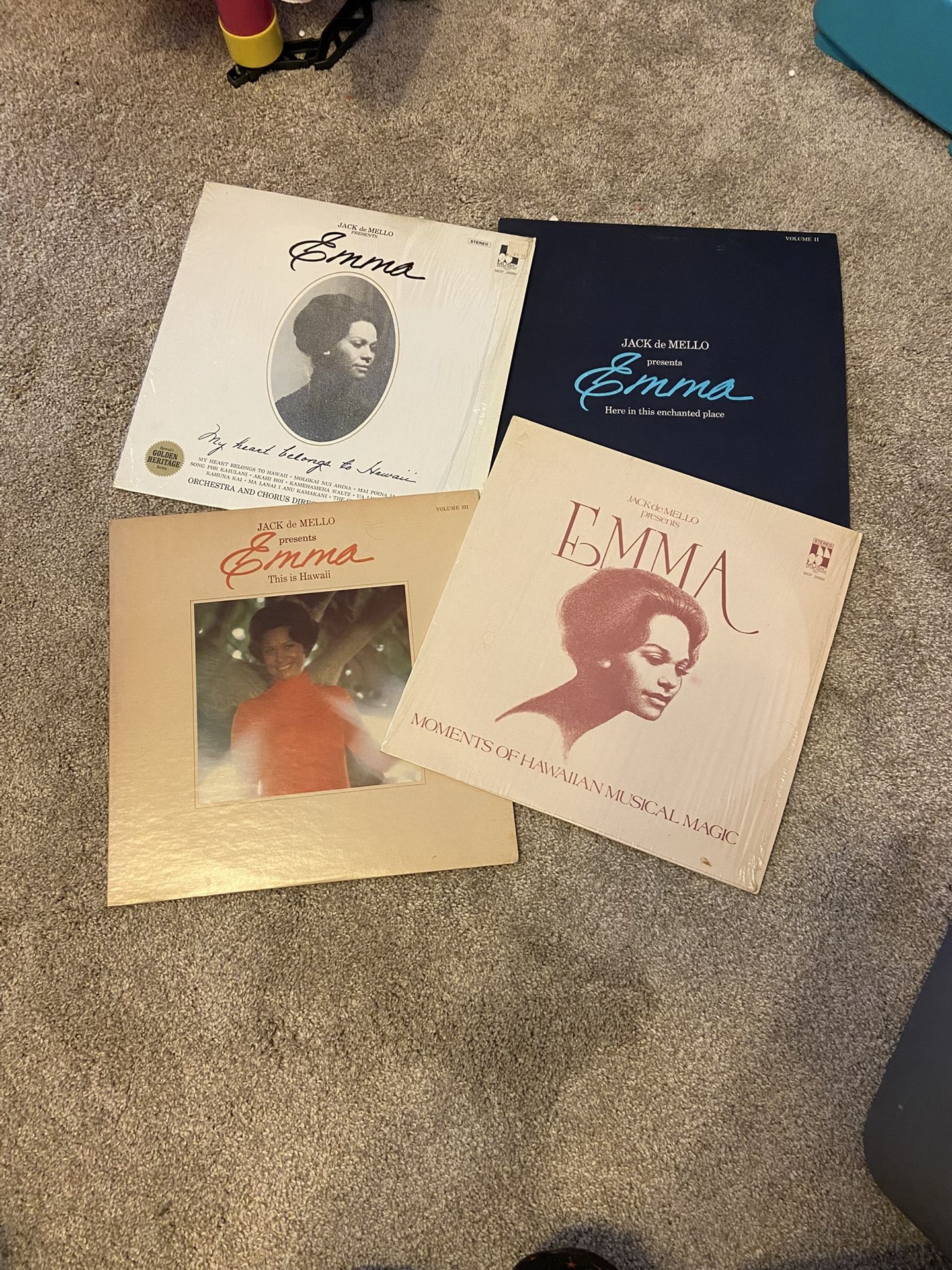 Jack de Mello Presents Emma 4 Vintage Vinyl Records Hawaiian