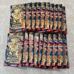 Pokemon Ascended Heroes Booster Pack Lot Of 20