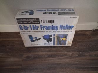Central Pneumatic 6-In-1 Air Framing Nailer 10 Gauge
