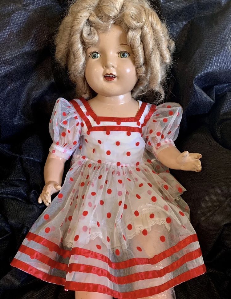 BEAUTIFUL Unmarked Composition Doll 27"