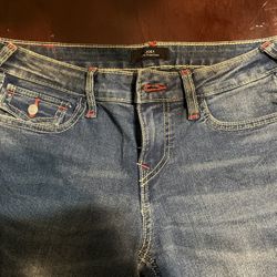 True Religion Joey low rise flare jeans 