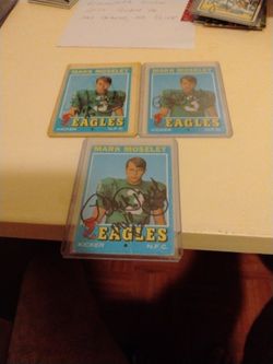 Mark Mosley Kicker 1970 Philadelphia Eagles Autographed Cards