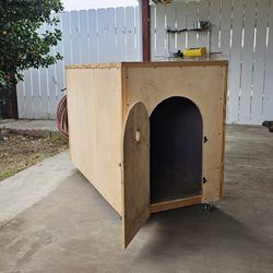 Hand Made Dog House With Door