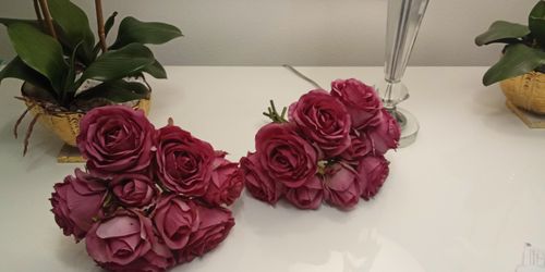 Set 2  FUSHIA PINK Peonies Flowers 🌺