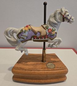 Carousel Horse Music Box, Collectible