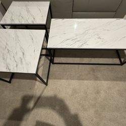 Coffee Table and Two End Tables