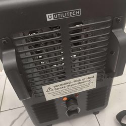 Utilitech Milkhouse Utility Fan Heater 1500W with Adjustable Thermostat BNS-15U
