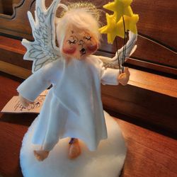 Annalee Doll Vintage Girl With Stars 7 Inch 