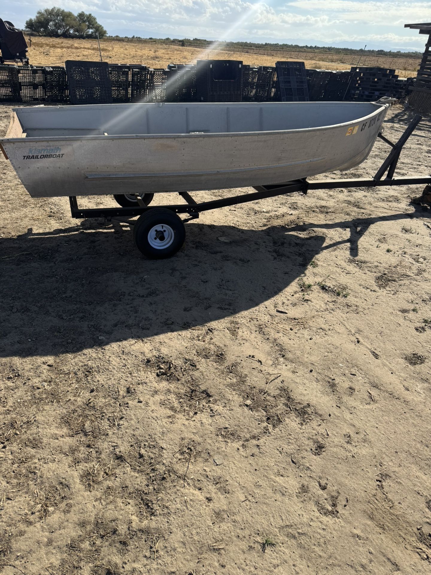 12ft Vhull Boat With Trailer