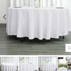 Table Linen For Round Table 108
