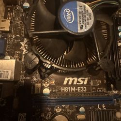 MSI H81M-E33 Intel H81 DDR3 LGA 1150 Micro ATX Motherboard