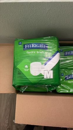 Medline FitRight OptiFit Adult Briefs – Medium – 20 Count