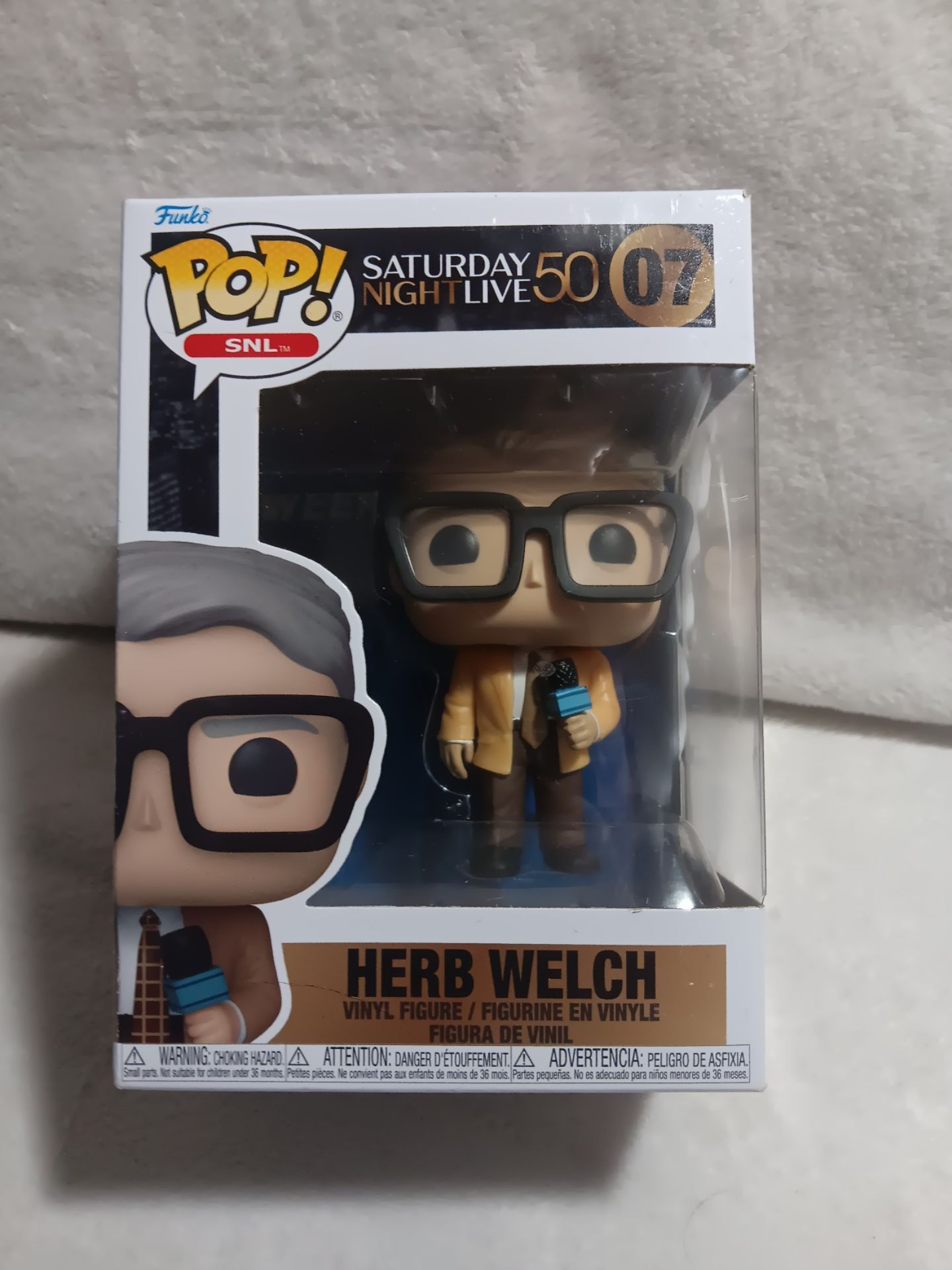 Funko Pop! SNL 50th Anniversary Herb Welch #07 (Bill Hader) - Brand New, Sealed