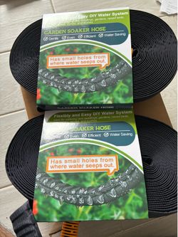Garden soaker hose - New, 2 pieces