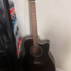 Yamaha FX335C Dreadnought Acoustic-Electric Guitar ( black)
