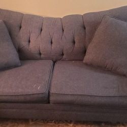 Denim Blue Couch