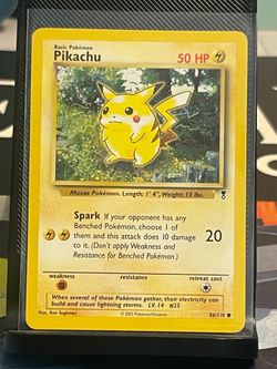 Pikachu Pokemon TCG (1999) 60/64 Red Cheeks (3)