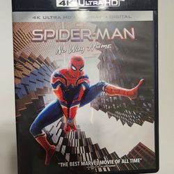 4k & Blu-ray Spiderman No Way Home Movie 