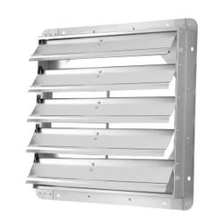20-Inch Square Aluminum Automatic Gravity Shutter Louver Vent for Various Use