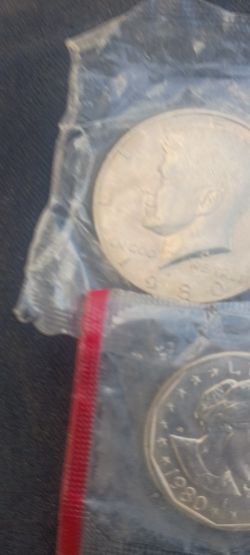 1980 D One Dollar+ 1 Quarter