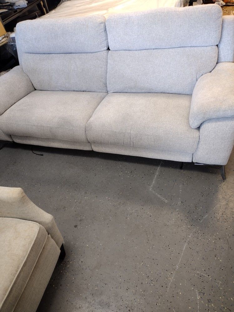 Light Grey Recliner Sofa