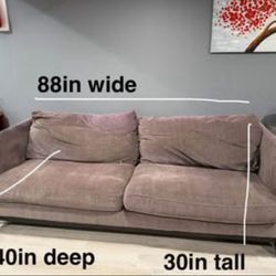 Long comfy couch OBO