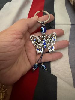 Evil Eye 🧿 butterfly 🦋 keychain $12