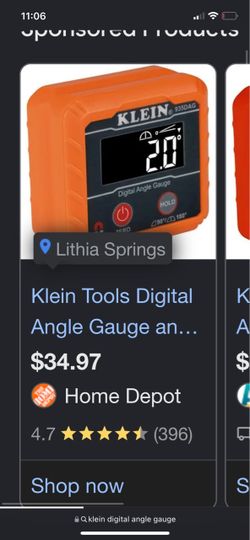 Klein tools digital angle gauge