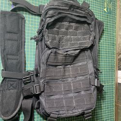 Black Expandable, Tactical Backpack