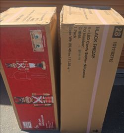 6 ft LED Candy Soldier Nutcracker