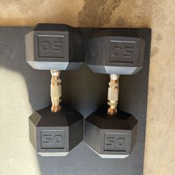 50LB CAP DUMBBELLS